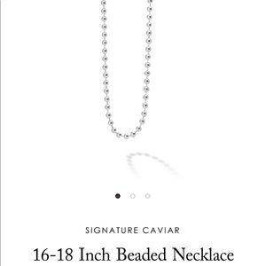 Lagos Signature Caviar beaded necklace, 16-18”